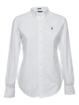 Polo Ralph Lauren Cotton logo-embroidery shirt - Bianco