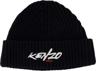 Kenzo Futura 2000 Beanie - unisex - Hoeden - Zwart - ONE Size - Wol - Accessoires