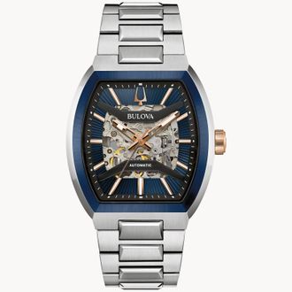 Bulova Maquina Heren Horloge Zilverkleurig 98A319