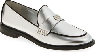 Karl Lagerfeld Rylin Loafer in Silver at Nordstrom Rack, Size 7.5