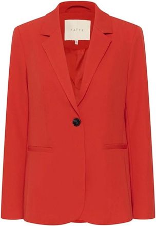 Kaffe Vurig Rode Blazer Jas - Dames - Blazers - Rood - S - Jassen