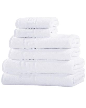 Ozan Premium Home 6Pc Milos Greek Key Pattern Towel Set
