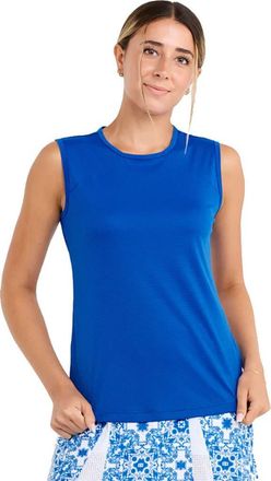 Sofibella Miss Santorini 25 Inch Women Tennis Tank in Ocean at Nordstrom, Size Small
