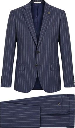 Luigi Bianchi Mantova Single Breasted Suits - Heren - Business pakken - Blauw - M - Kostuums