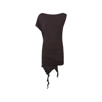 Pinko Alisha Dress - Dames - Korte kleedjes - Bruin - S - Nylon - Kleedjes