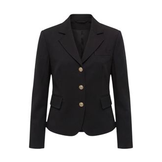 Liu Jo Getailleerde blazer - Dames - Jassen - Zwart - Maat: XS Leer