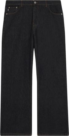 GCDS Topstitch Jeans - Heren - Regular Fit Jeans - Zwart - W34 - Katoen - Jeans
