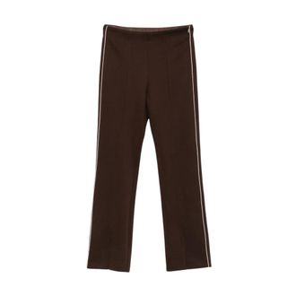 Max Mara Slim-fit Broek - Dames - Broeken - Bruin - Maat: XS