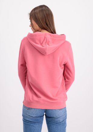 Alpha Industries Hoodie ALPHA INDUSTRIES New Basic Hoodie BL W, Damen, Gr. XS, rot (coral rot), Obermaterial: 80% Baumwolle, 20% Polyester, regular fit, Sweatshirts Ho