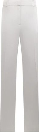 Alberta Ferretti Rechte broek - Dames - Straight fit broeken - Wit - L - Broeken