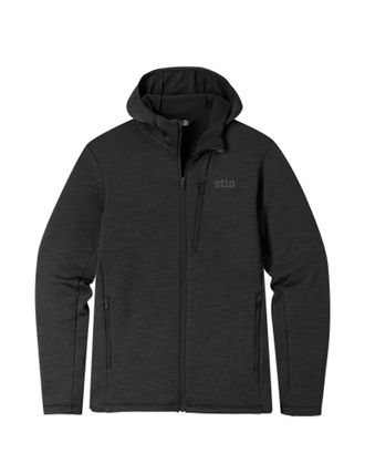 Stio | Mens Glide Power Stretch Full Zip Hoodie, Size Extra Large in Abyss Heather