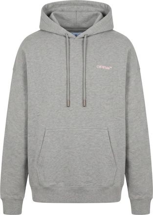 Off-white Hoodie met capuchon: Comfort en stijl - Heren - Hoodies - Grijs - L - Katoen - Hoodies & sweatvesten