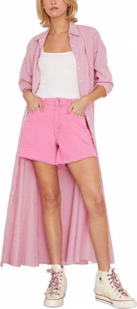 Xirena Hailey Denim Short In Pigment Rose