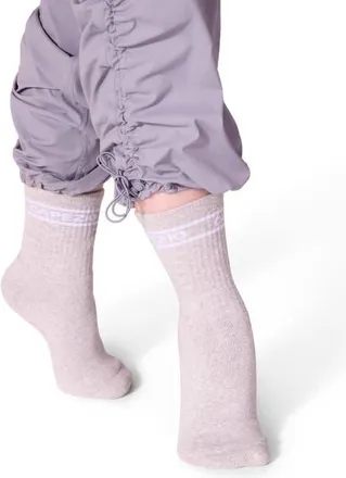 Capezio Varsity Crew Sock in Medium Grey at Nordstrom, Size Small