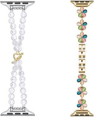 Posh Tech 2-Pack June & Eloise Assorted Apple Watch Watchbands at Nordstrom Rack