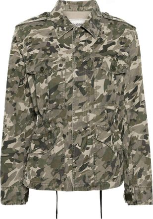 Zadig&Voltaire Krisa Camo cotton jacket - women - Cotton - M - Green