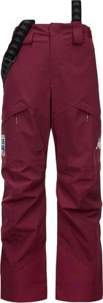 Kappa suspenders zip ski pants - Red