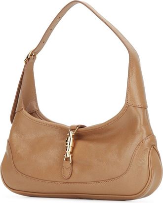 Gucci Womens Jackie Shoulder Bag Beige Domestic Goat
