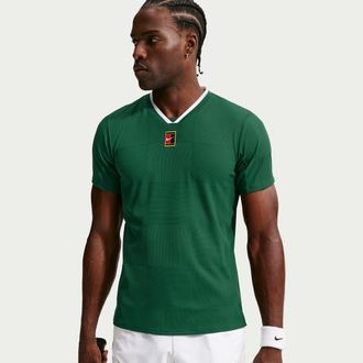Nike Mens Court Slam Dri-FIT ADV Tennis Top in Green | IB1012-341