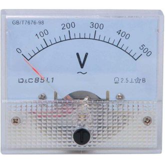 OEM Volt&iacute;metro Anal&oacute;gico, Volt&iacute;metro Mec&aacute;nico De Cc, Rango De 0-500 V, Comprobador De Voltaje, Detector, Panel De Medici&oacute;n - Crezuo