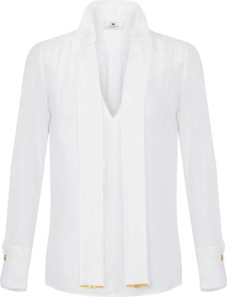 Elisabetta Franchi Mujer, Blusas y Camisas, Beige, Talla: S