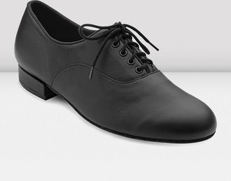 Bloch Mens Xavier Ballroom and Latin Shoes, Black Leather