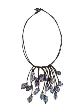 Mela Collana con decorazione - Nero