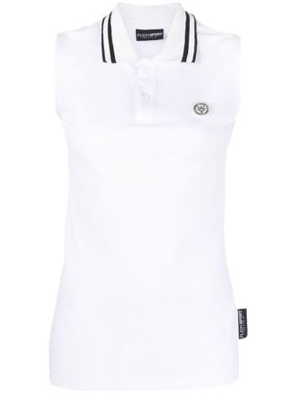 Plein Sport Poloshirt met logoprint - Wit