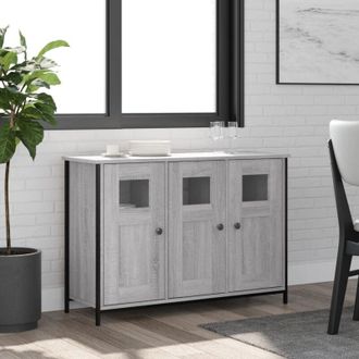 vidaXL Furniture Limited - Aparador De Madera De Ingenier&iacute;a Gris Sonoma