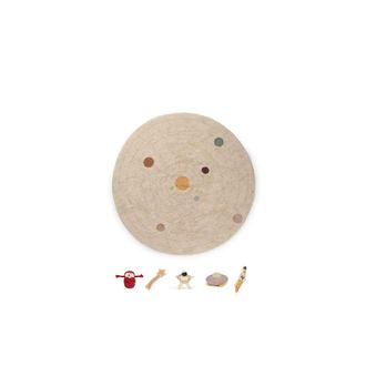 Lorena Canals Alfombra infantil lavable sistema solar