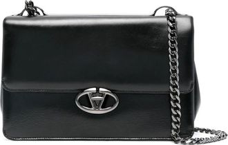 Valentino Garavani Vlogo Schoudertas - Dames - Schoudertassen - Zwart - ONE Size - Leer - Tassen