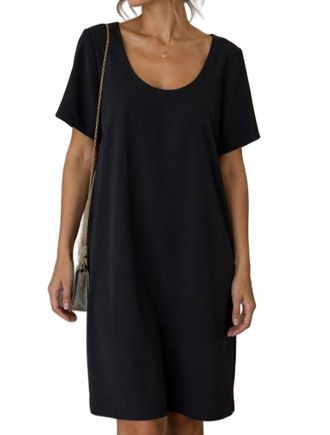 Escada Womens Short-Sleeve Sheath Dress In Navy