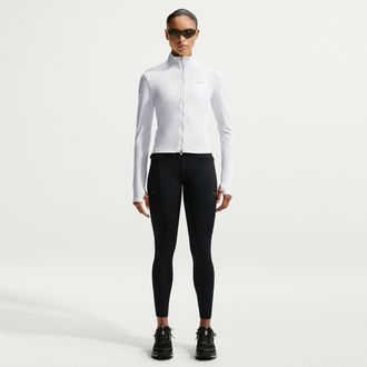 Nike Womens Swift High-Waisted 7/8 Running Leggings with Pockets in Black | HJ2252-010