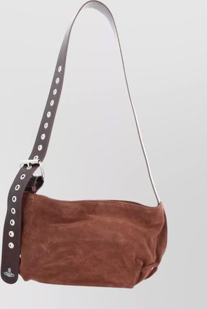 Vivienne Westwood suede cross-body bag adjustable strap