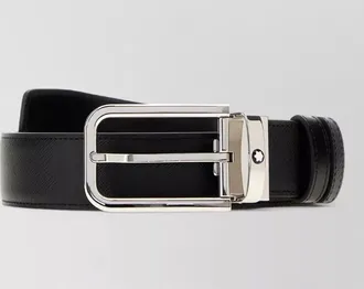 Montblanc leather reversible belt