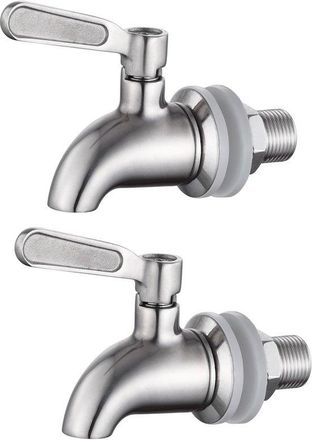 OEM 2 Piezas, Grifos Para Bebidas, 16 Mm, Acero Inoxidable, Grifo De Repuesto, Plateado, Para Vino, Cerveza, Zumos, Bebederos Y Barriles