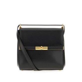 Dolce & Gabbana Dolce & Gabbana Black Leather Marlene Crossbody Bag