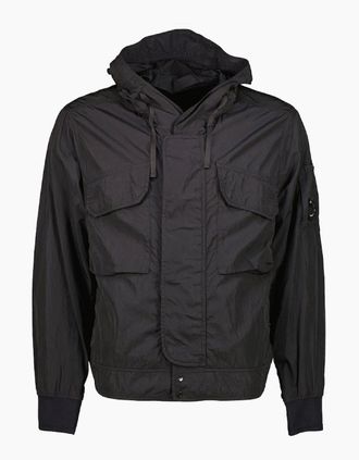 C.P. Company Mens Chrome-R Hooded Lens Jacket - Navy - Size: 42/Regular