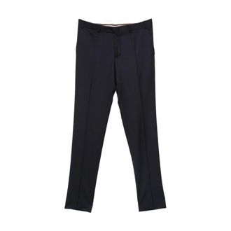 Canali Suit Trousers, male, Blue, 2XL, Dark Blue Straight Leg Trousers