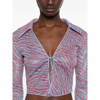 Os&eacute;ree Printed Shirt - Blue