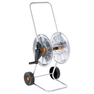 vidaXL Carrete De Rollo Para Manguera De 50 M 1/2 O 35 M 3/4 Acero Vidaxl