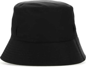 Prada Black Solid Bucket Hat
