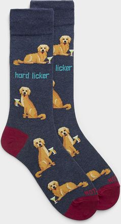 Hot Sox Mens Dog and martini socks