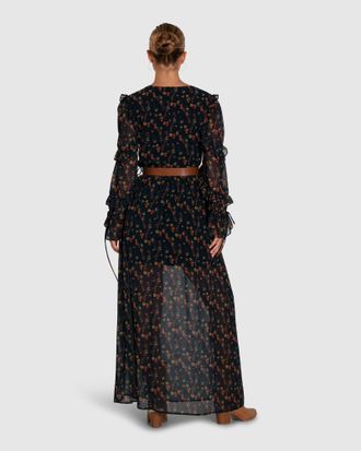 Belle & Bloom Come As You Are Floral Maxi Dress
