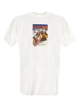 Family Fir$t Milano postcard-print T-shirt - White