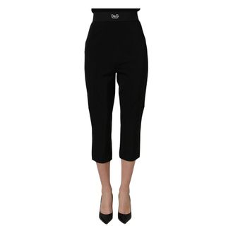 Dolce & Gabbana Capri Broek - Dames - Vrijetijds broeken - Zwart - L - Broeken