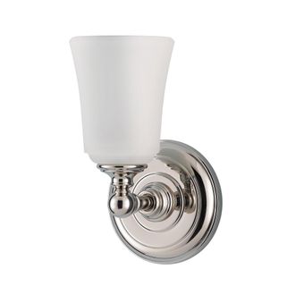 Netlighting Huguenot Lake 1 Light Bathroom Over Mirror Wall Light Polished Chrome IP44 G9