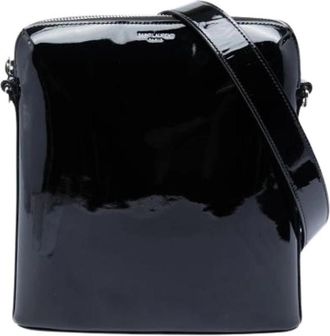 Saint Laurent Pre-owned Patent Leather Crossbody Bag - Dames - Vintage Schoudertas - Zwart - ONE Size - Leer - Vintage