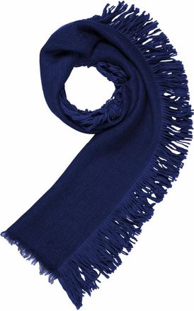 Armani Fijngebreide sjaal - Dames - Accessoires - Blauw - Maat: ONE Size
