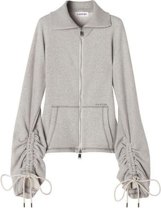 Lanvin Cotton Jersey Jacket in Heather Grey at Nordstrom, Size Xx-Large
